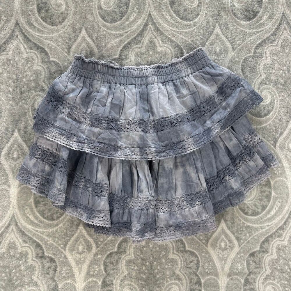 Womens LoveShackFancy Ruffle MiniโSkirt